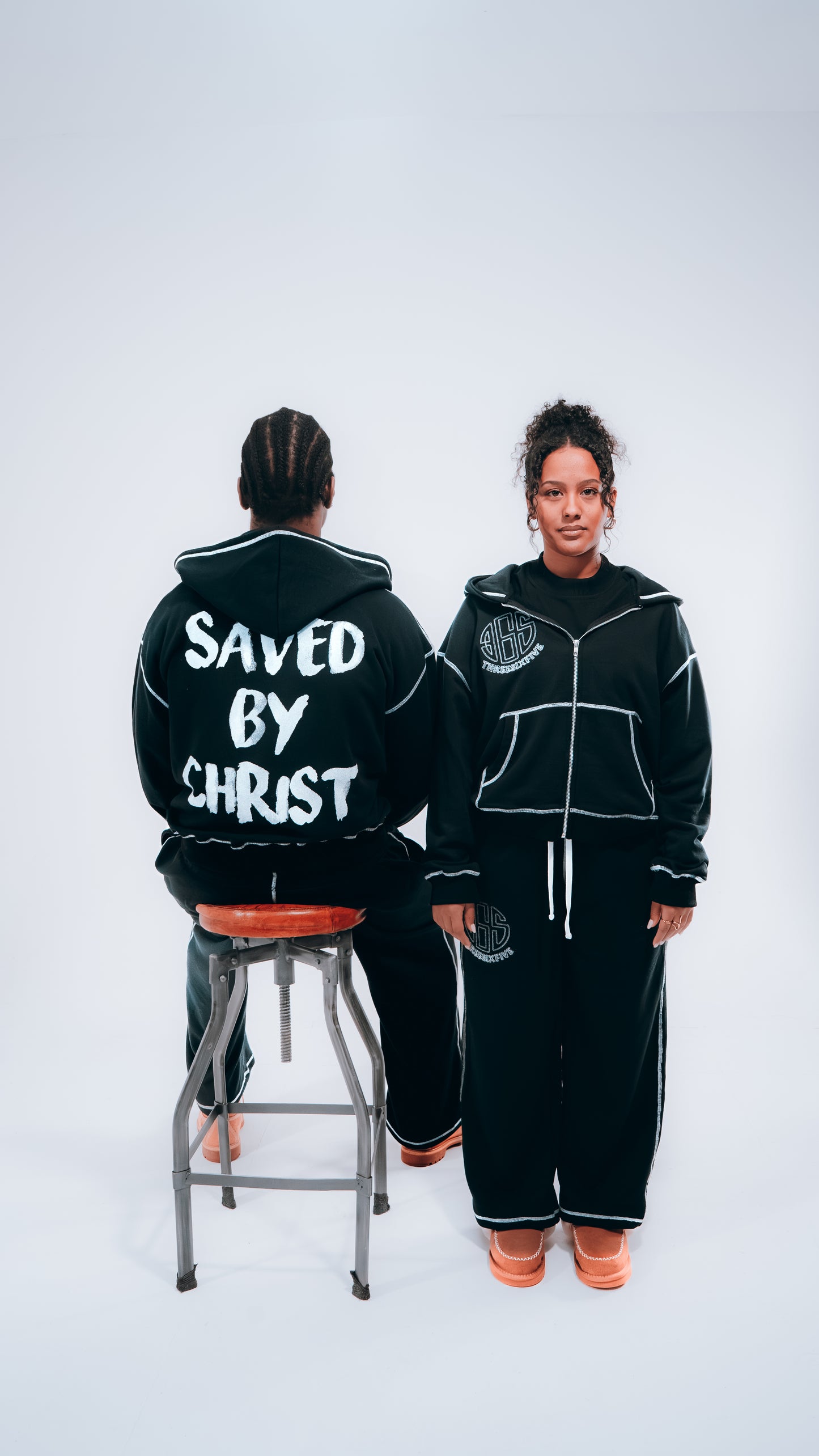 "Saved by Christ" Oversized Tracksuit
