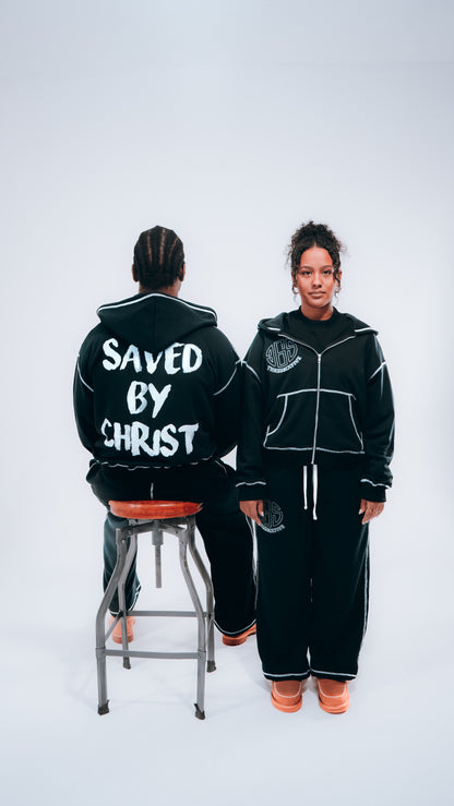 "Saved by Christ" Oversized Tracksuit